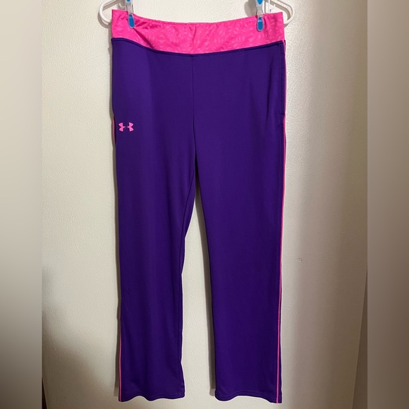 UNDER ARMOUR‎ Wide Leg Athletic Pants Girls Size L - Picture 1 of 6